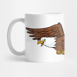 american eagle fisherman in flight Mug